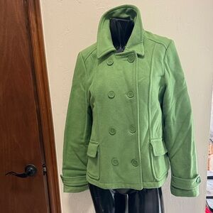 Old Navy Green Pea Coat